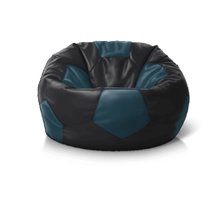 Крісло м''яч Black + Midnight Blue' — ергономічні м’які меблі для дому та офісної лаунж-зони.